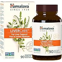 Himalaya LiverCare for Liver Support, Cleanse & Detox, 90 Vegetarian Capsules, Non-GMO, Gluten Free Supplement, 375 mg, 45 Da