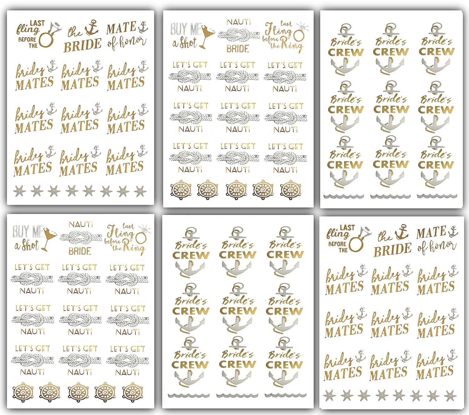 Bachelorettesy Nautical Bachelorette Tattoos - 100 Team Brides Crew Tattoos