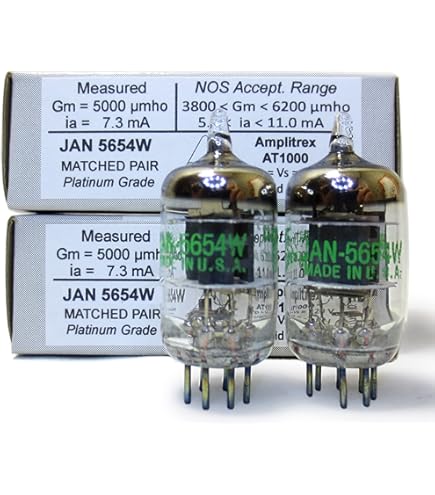 Amazon.com: 通用電氣(GE)5654 / 5654W / 6AK5 / 6AK5W 電子真空管: 樂器