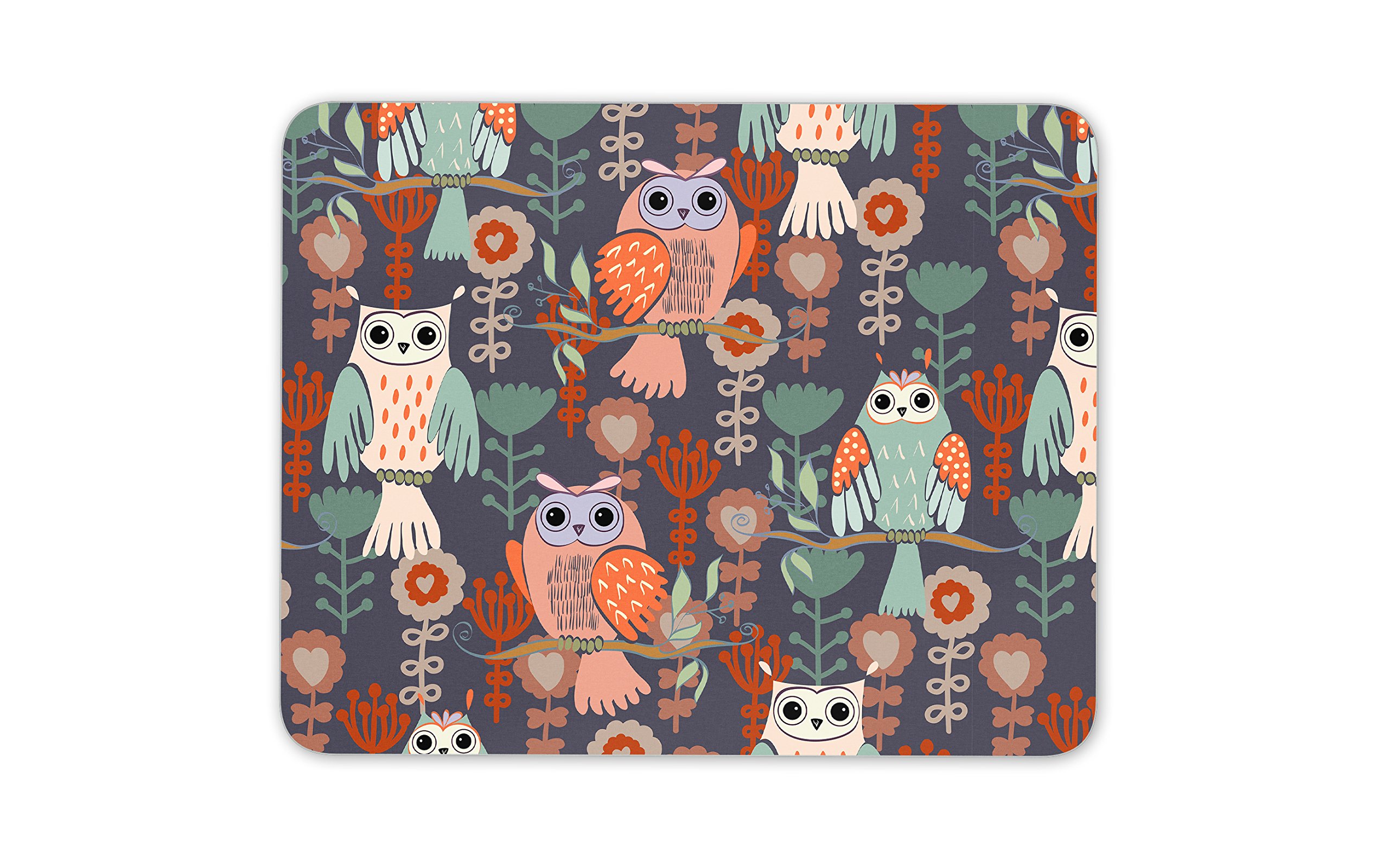 Destination Vinyl Ltd Cute Owl Mouse Mat Pad - Bird Owls Mum Sister Aunty Student Computer #13002