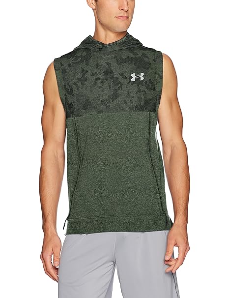 under armour men's armour fleece sleeveless full zip hoodie