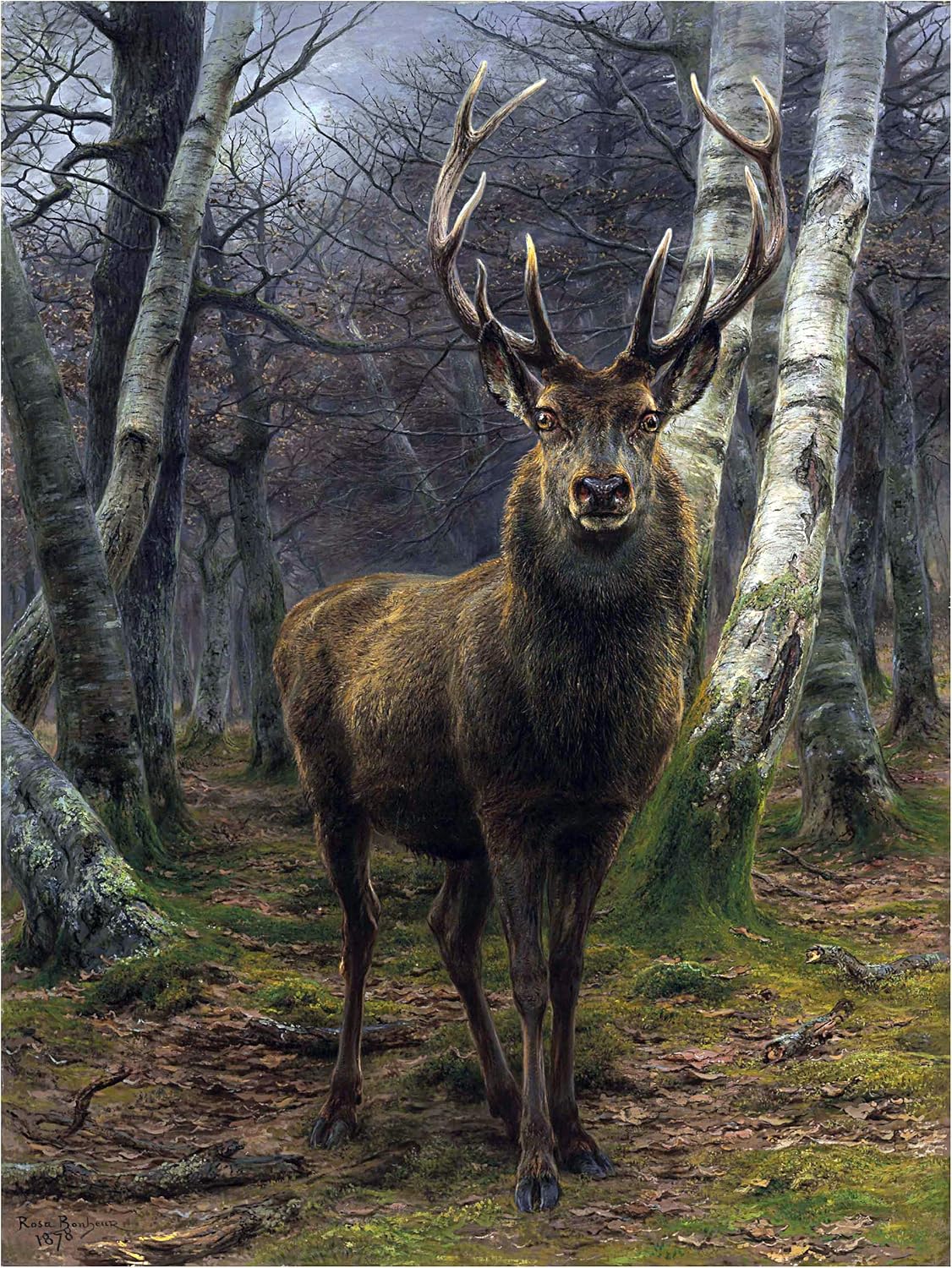 Deer Forest R Bonheur Accent Tile Mural Kitchen Bathroom Wall Backsplash Ceramic