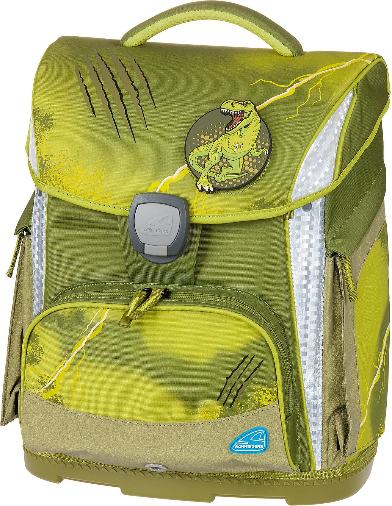 Schneiders 78381-065 School Bag Set Plus with Pencil Case, Pencil Case, Sports Bag, Wild Olive, Lightweight, Ergonomic, 4 Pieces