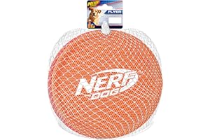 Nerf Dog Nylon Flying Disk Dog Toy, Large, (2-Pack), Red and Orange