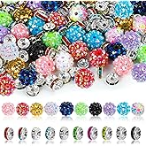 250 Pcs Beads for Pens, Focal Beads for Beadable Pens, Rhinestone Bead, Spacer Bead for Bracelets