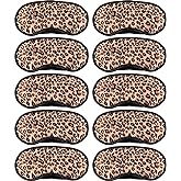 10 Pack Sleep Mask, Leopard Eye Masks Shade Cover for Sleeping, Shift Work, Naps, Travel Pouch Night Blindfold Airplane Relaxing Eyeshade Cover with Nose Pad for Men Women