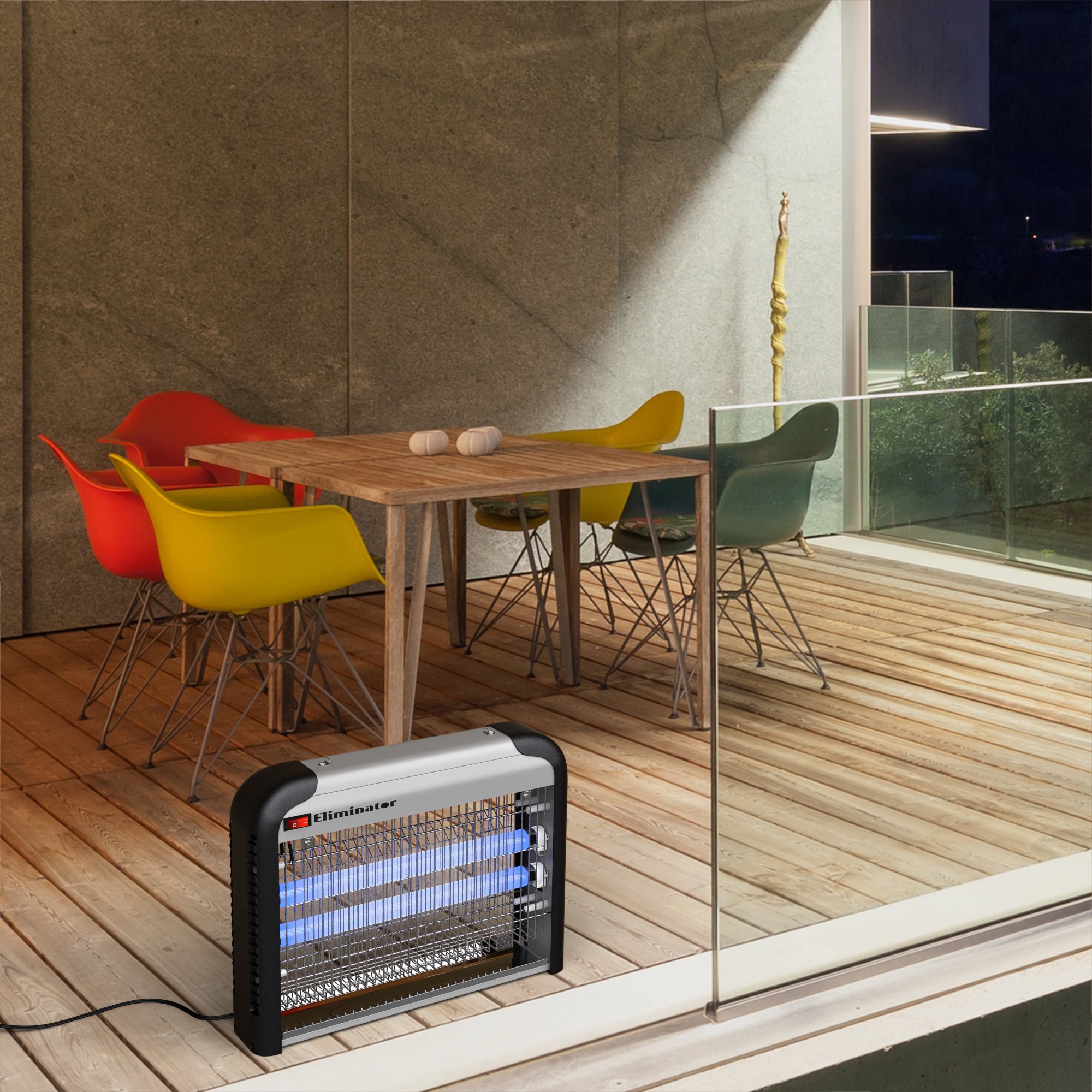 Eliminator Electronic Fly and Bug Zapper – 20 Watts, Protects 5,000 Sq. Ft. / Exterminates All Insect Pests - For Residential, Industrial and Commercial Use