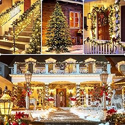 JMEXSUSS Christmas String Lights Warm White, 91.5ft