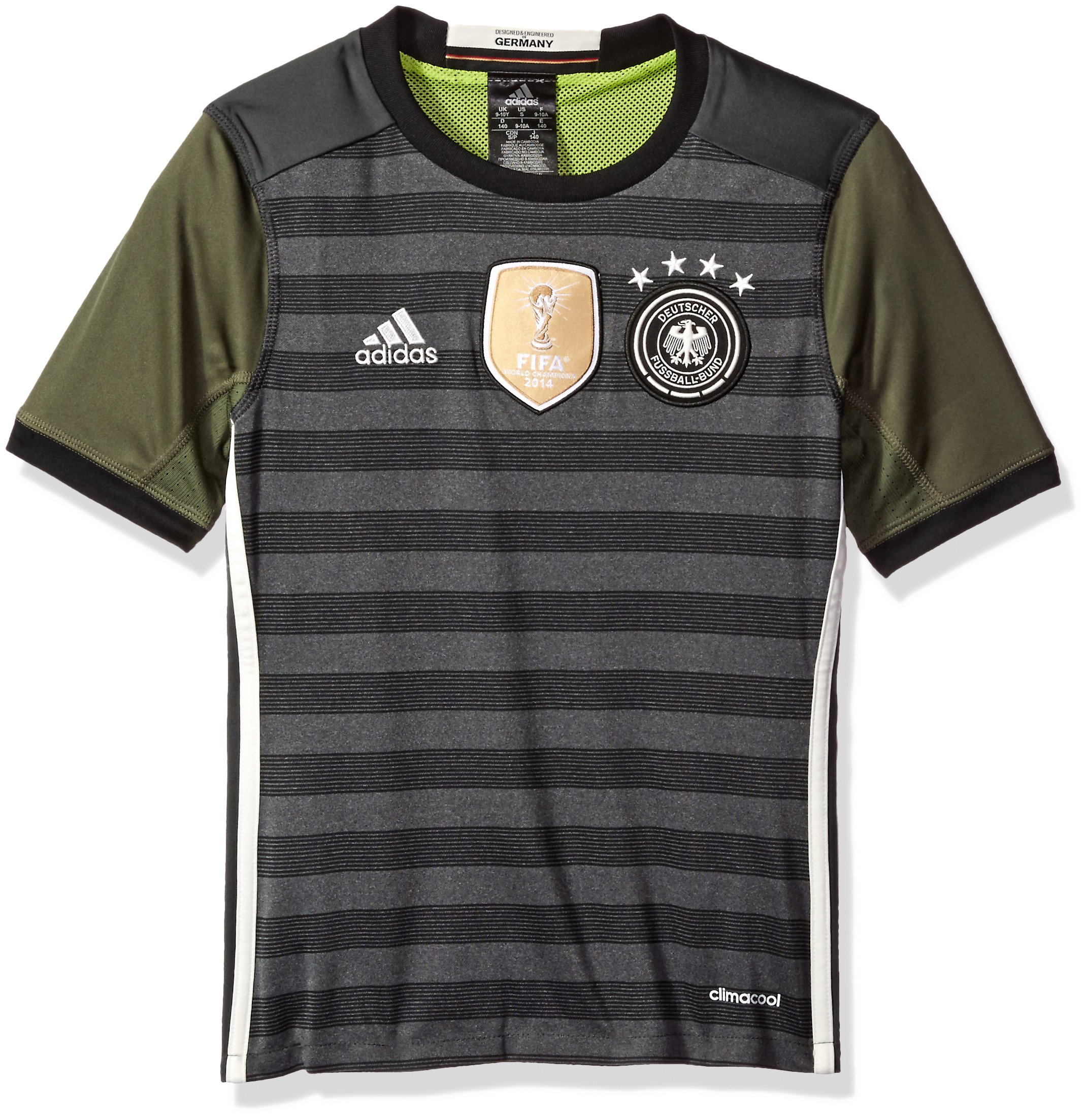Adidas Youth International Soccer Jersey Dark Grey Heather/Legacy