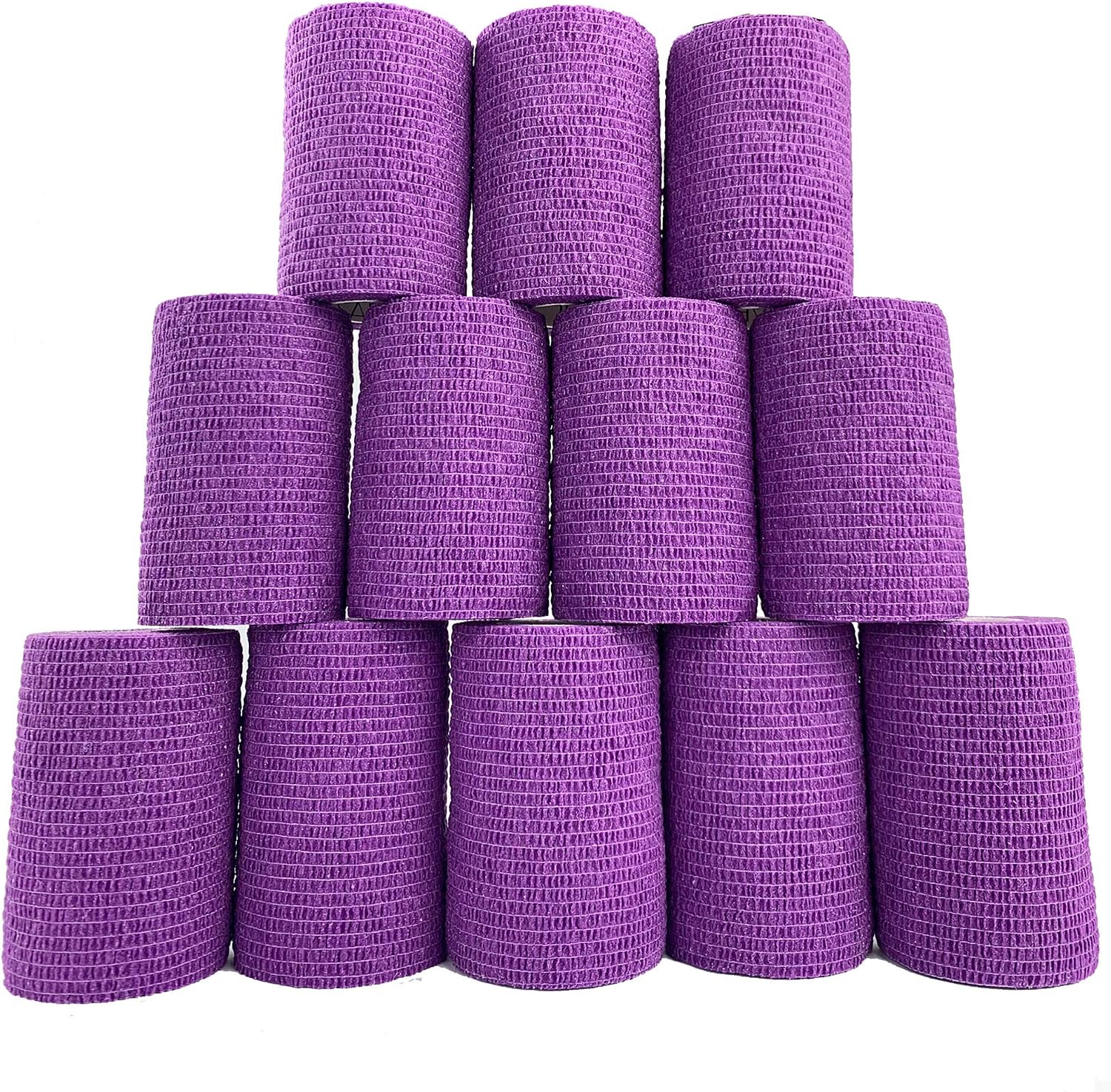 Inksafe Purple Self Adherent Cohesive Bandages 7.5cm x 4.5m Box of 12, Uses Include Vet Wrap