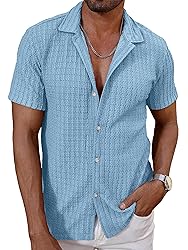 HOTake Men's Summer Beach Vacation Shirts Casual