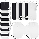 DOMAS TENS Unit Electrode Pads (XL) - 4x6 Inch for Back Pain Relief- Compatible with TENS 7000 and Other 2mm Pin Units - Reusable &amp; Latex-Free
