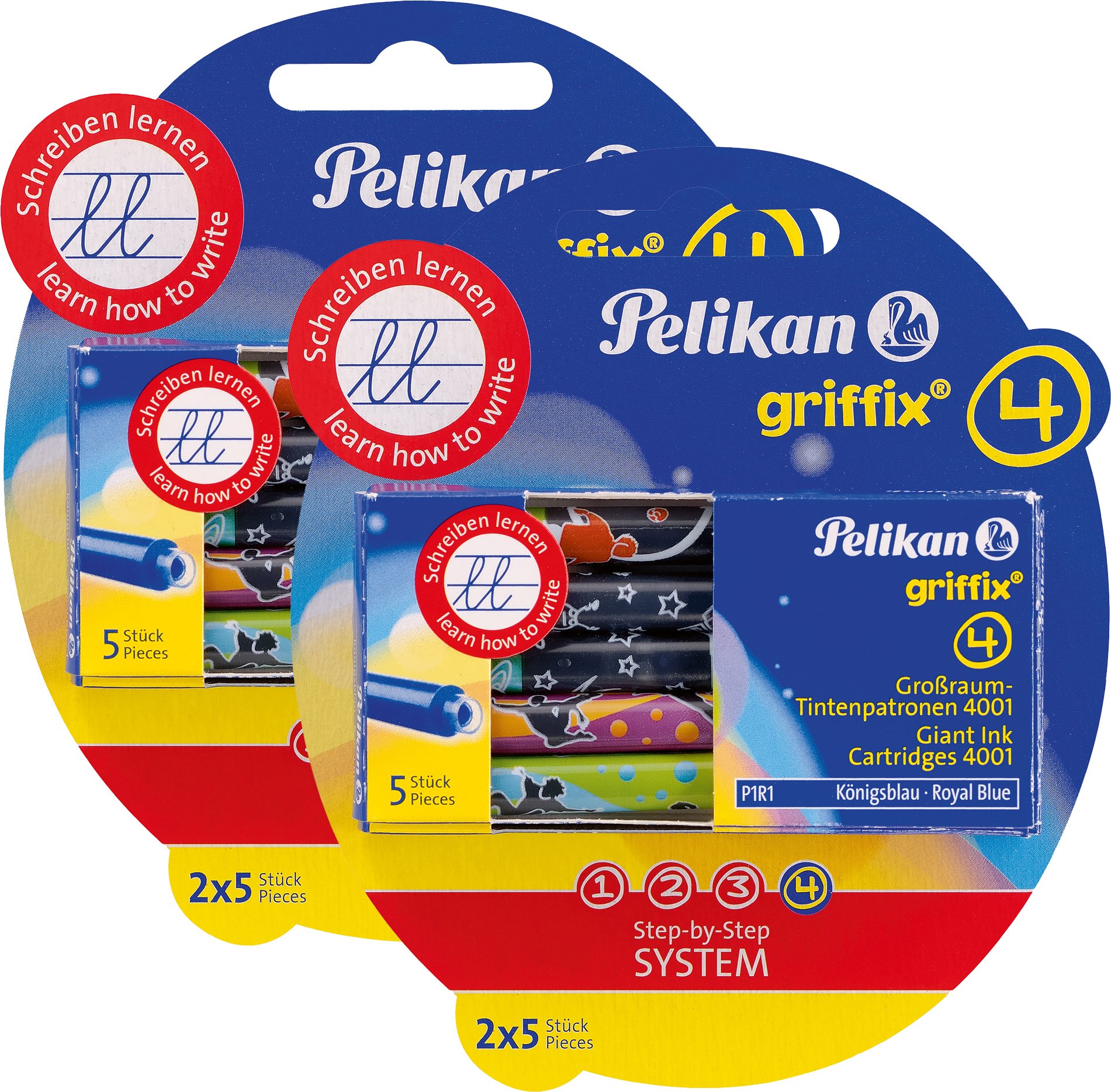 Pelikan 4001 Griffix Pen Refills 4 x 5 pc Package (20 refills total)