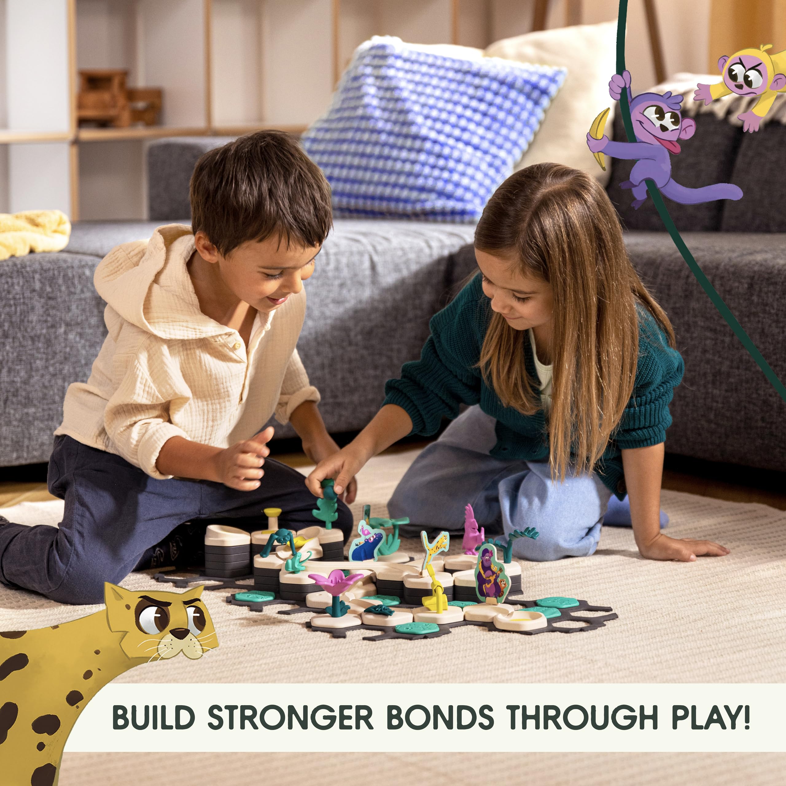 Ravensburger GraviTrax Junior Starter Set - My Jungle - Preschool Marble Run Game - Fun Building Experience - STEM-Friendly, Interactive Learning - MESH Accredited - Kids Age 3 and Older