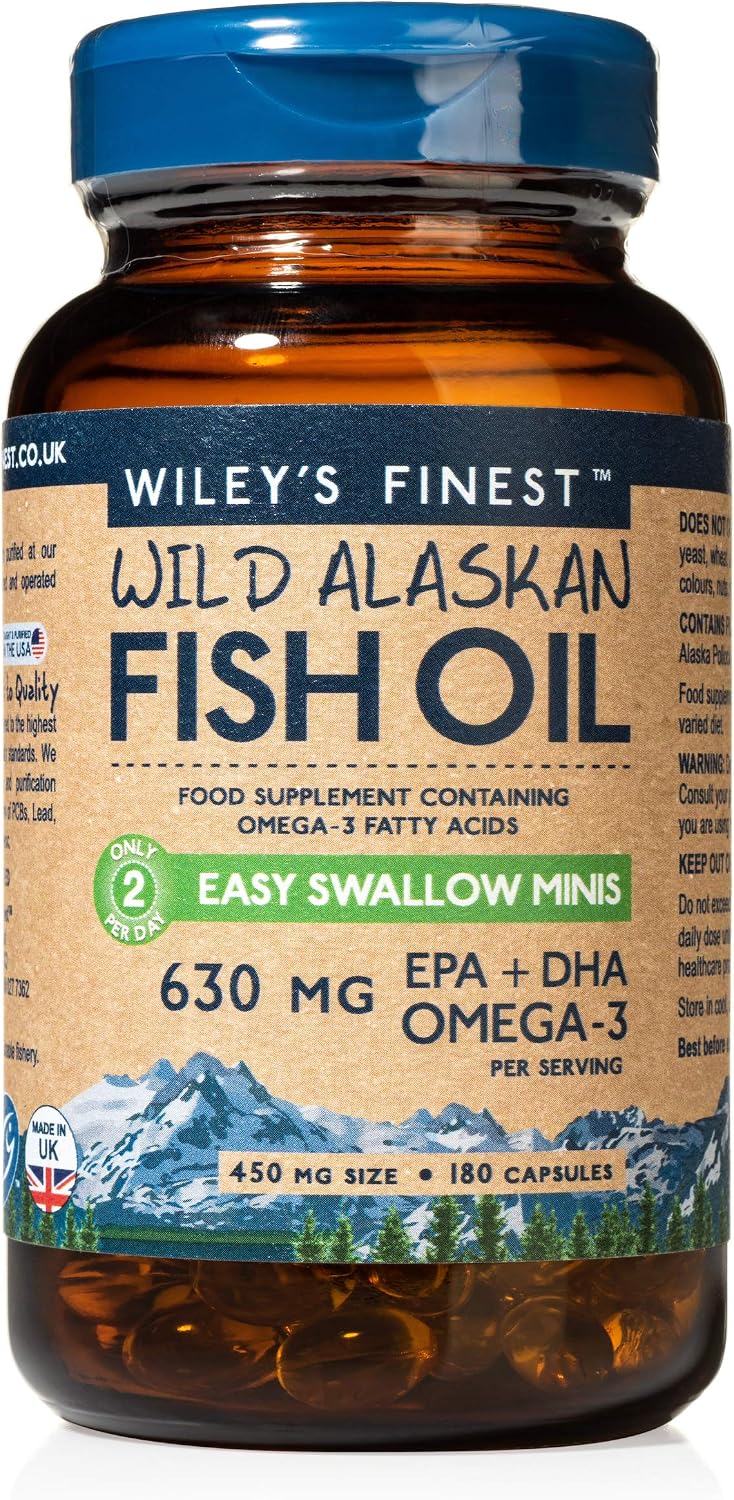 Wiley's Finest Wild Alaskan Fish Oil Easy Swallow Minis, Omega-3 Fish Oil Supplement for Adults and Kids - Image 4