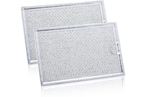 BOTNA Microwave Filter Replacement for GE WB06X10359, Microwave Vent Filter for LG 5230W1A012B, Kenmore, Frigidaire, Microwave Grease Filter 7-5/8" x 5-1/8", 2 Pack