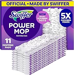 Swiffer PowerMop Multi-Surface Mopping Pad Refills for Floor Cleaning, 11 Count