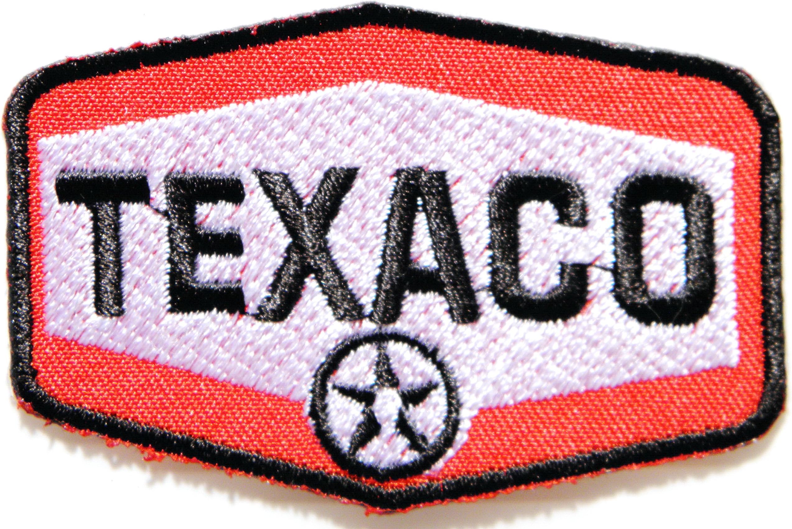 TEXACO Motor Oil Gasoline FILLING STATION Logo Racing Patch Iron on Applique Embroidered T shirt Jacket Costume BY SURAPAN