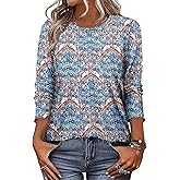 KISSMODA Women Long Sleeve Tops Dressy Casual Crew Neck Tshirts Basics Tee Work Blouses Fall Fashion Tops