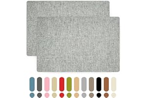 Giftmeet Sofa Fabric Repair Patches, 8×10 Inch Linen Repair Patches for Furniture, 2 Pcs Canvas Repair Patch Couch Fabric for Car Seats, Handbags, Jackets, Tents, Curtain, Upholstery (Light Gray)