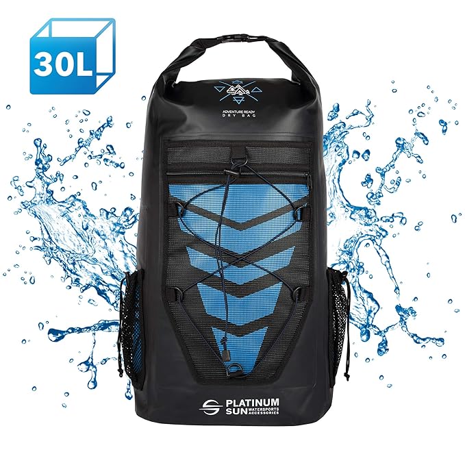 Platinum Sun 30L Waterproof Dry Bag Backpack Rolltop Floating