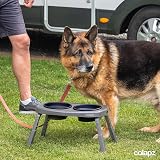 Colapz Collapsible Dog Bowls with Adjustable Stand Grey view 3