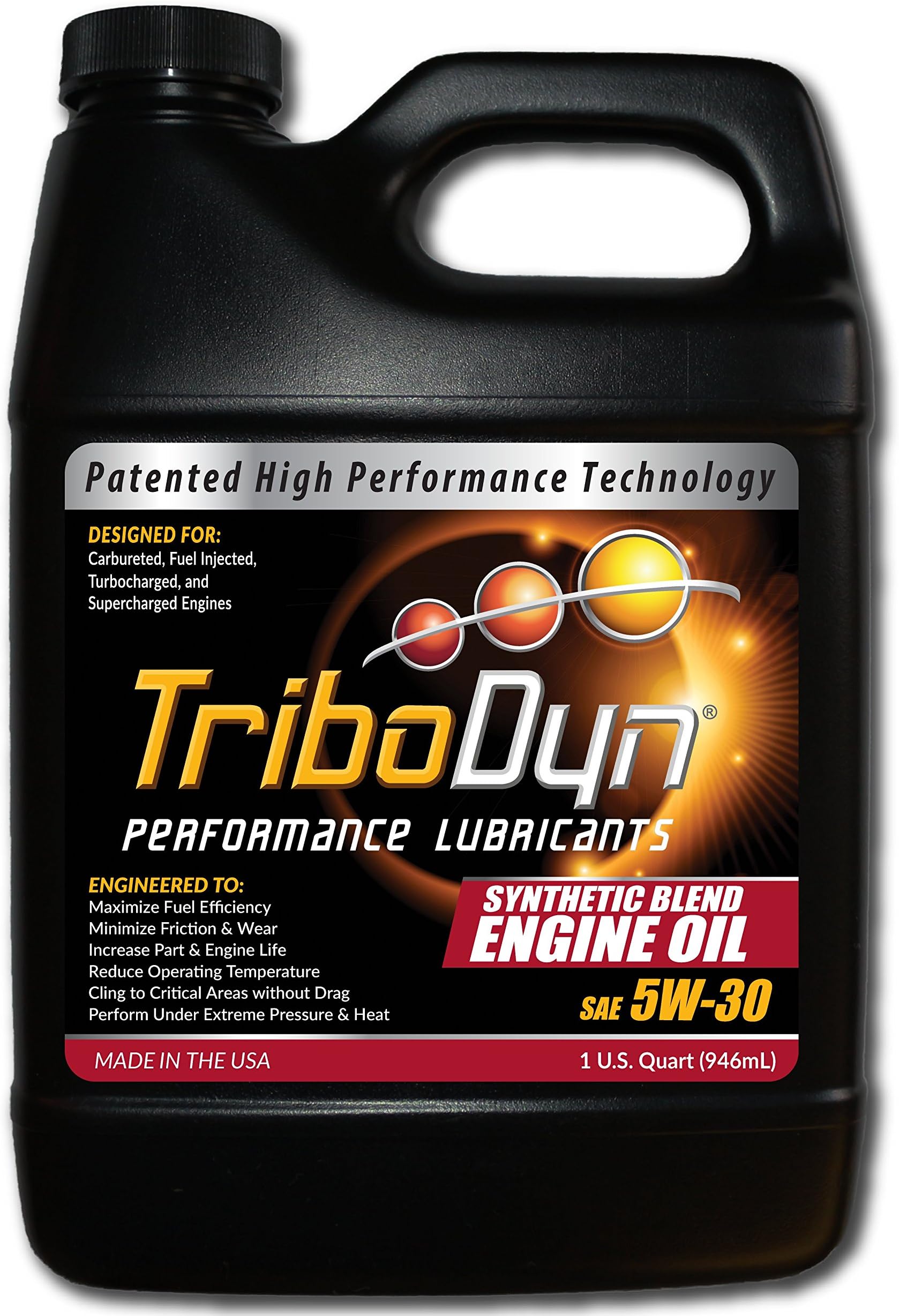 TriboDyn 5w30 Synthetic Blend Motor Oil - 1 US Quart