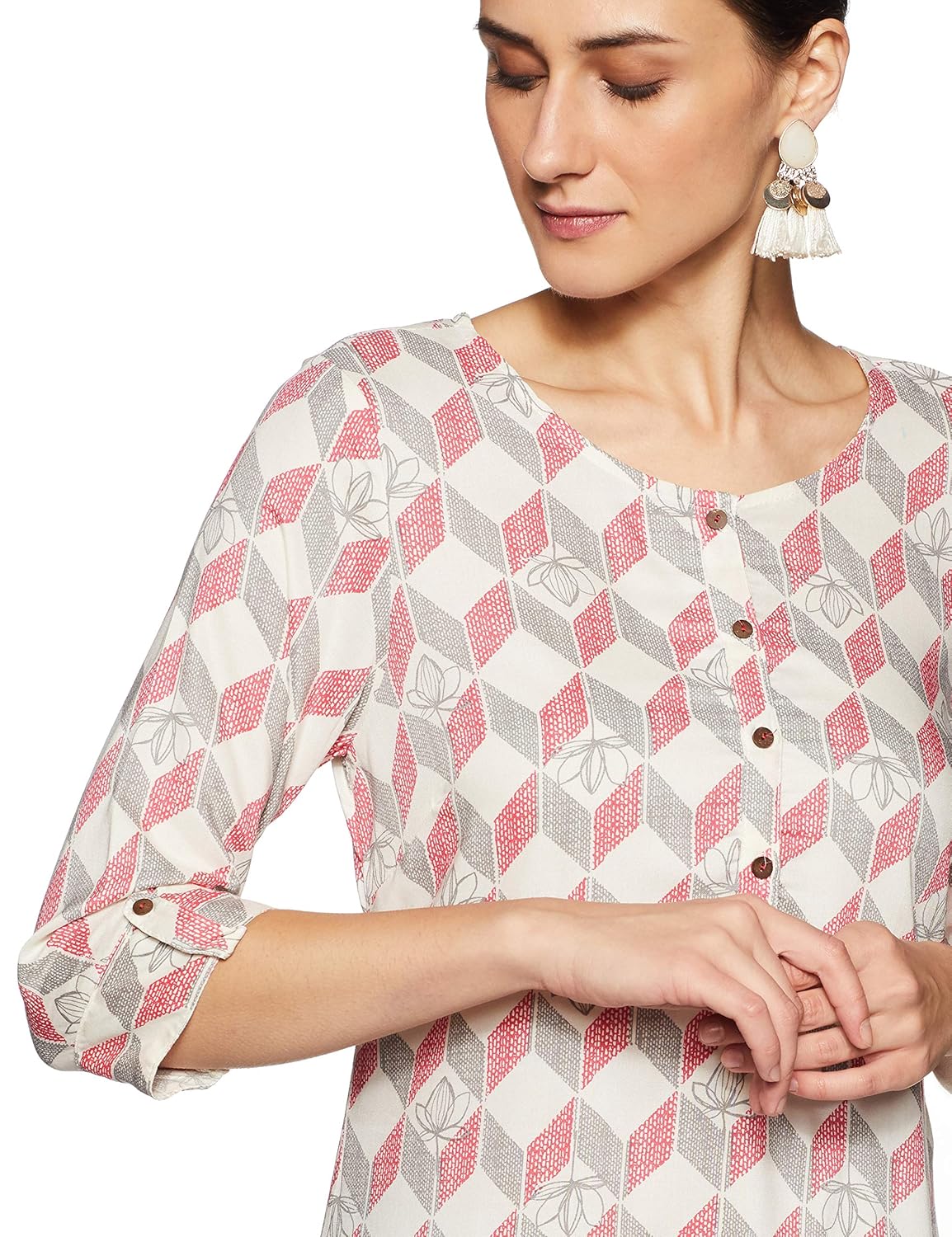 rangmanch by pantaloons women's a-line kurta