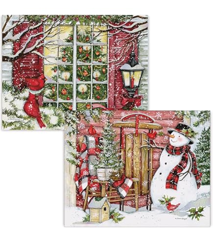 LANG社　SUSAN WINGET アドレスブック　カントリー Amazon.com: Lang, Pine Forest Boxed Christmas Cards (18 pack