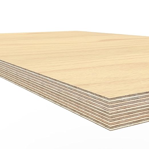 AUPROTEC Plywood board 1500 x 600 x 40 mm worktop glued hardwood