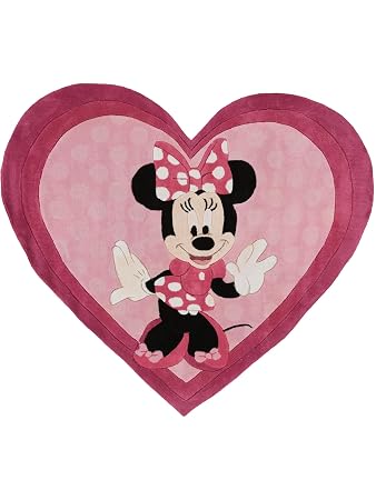 Disney Minnie Mouse Kids Rug Pink 150x170 Cm 4ft11 X 5ft7