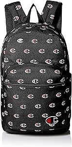 Champion unisex child Youth Supercize Kid s Backpack, Black/Red, Youth Size US
