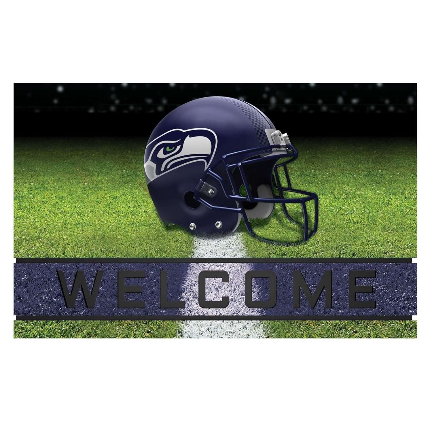 Fanmats 19960 Team Color 18 x 30 Crumb Rubber Seattle Seahawks Door Mat
