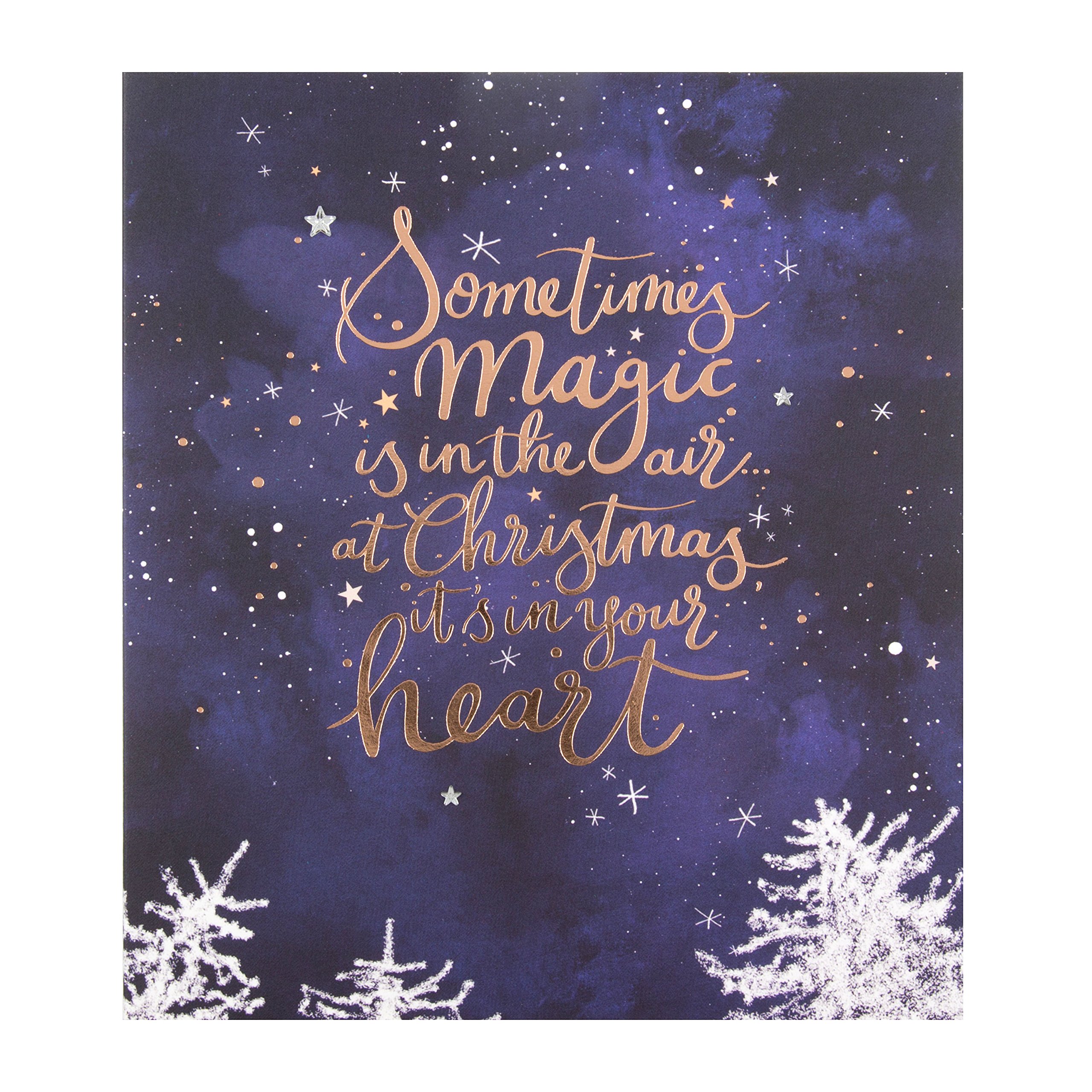 Hallmark Medium"Magic in The Air" Christmas Card