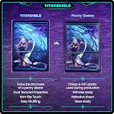 TitanShield Standard Card Sleeves 150ct Clear Matte Trading Board Game MTG view 4