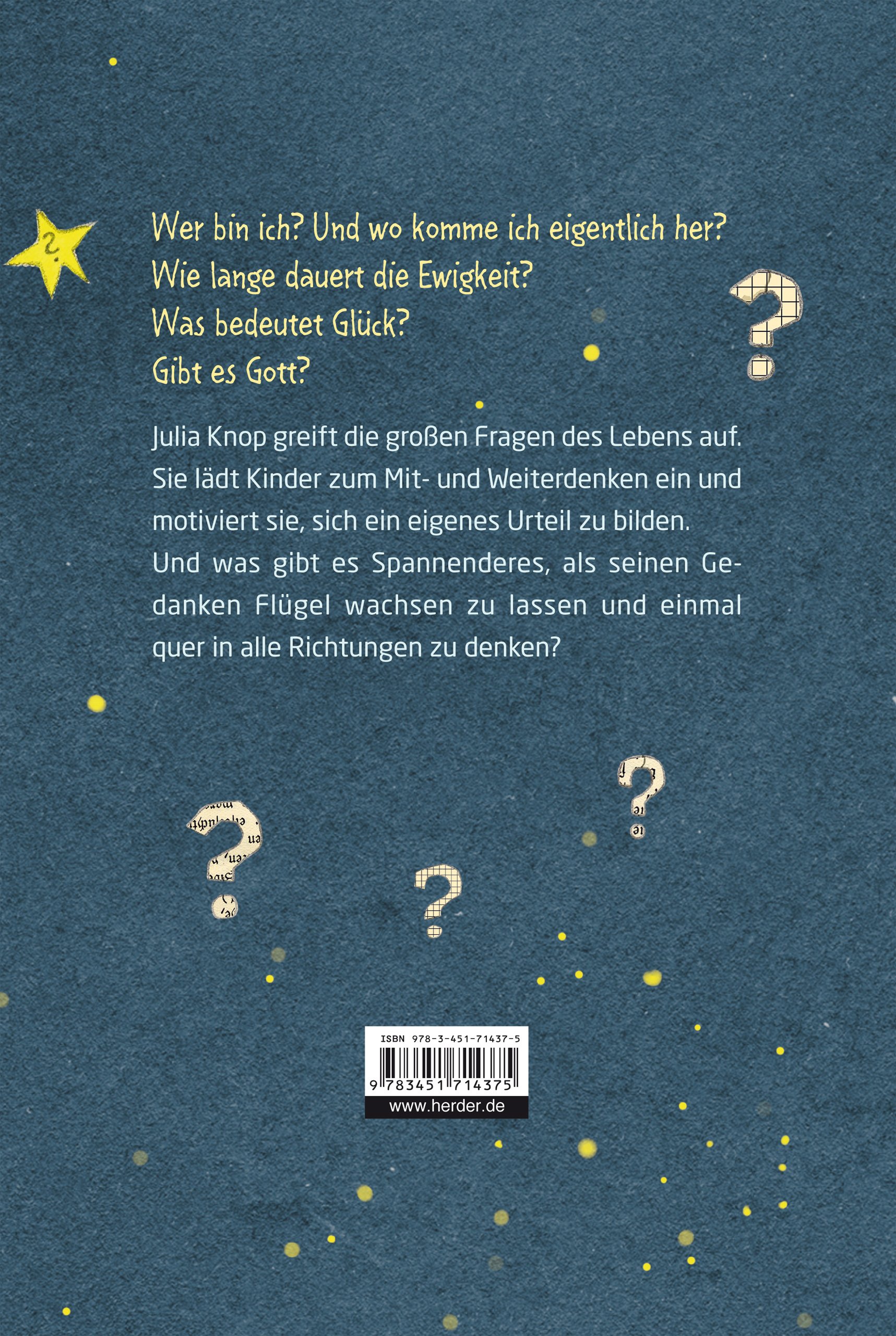 Philosophie Fur Kinder Die Grossen Fragen Des Lebens Amazon De Knop Julia Lange Katrina Bucher