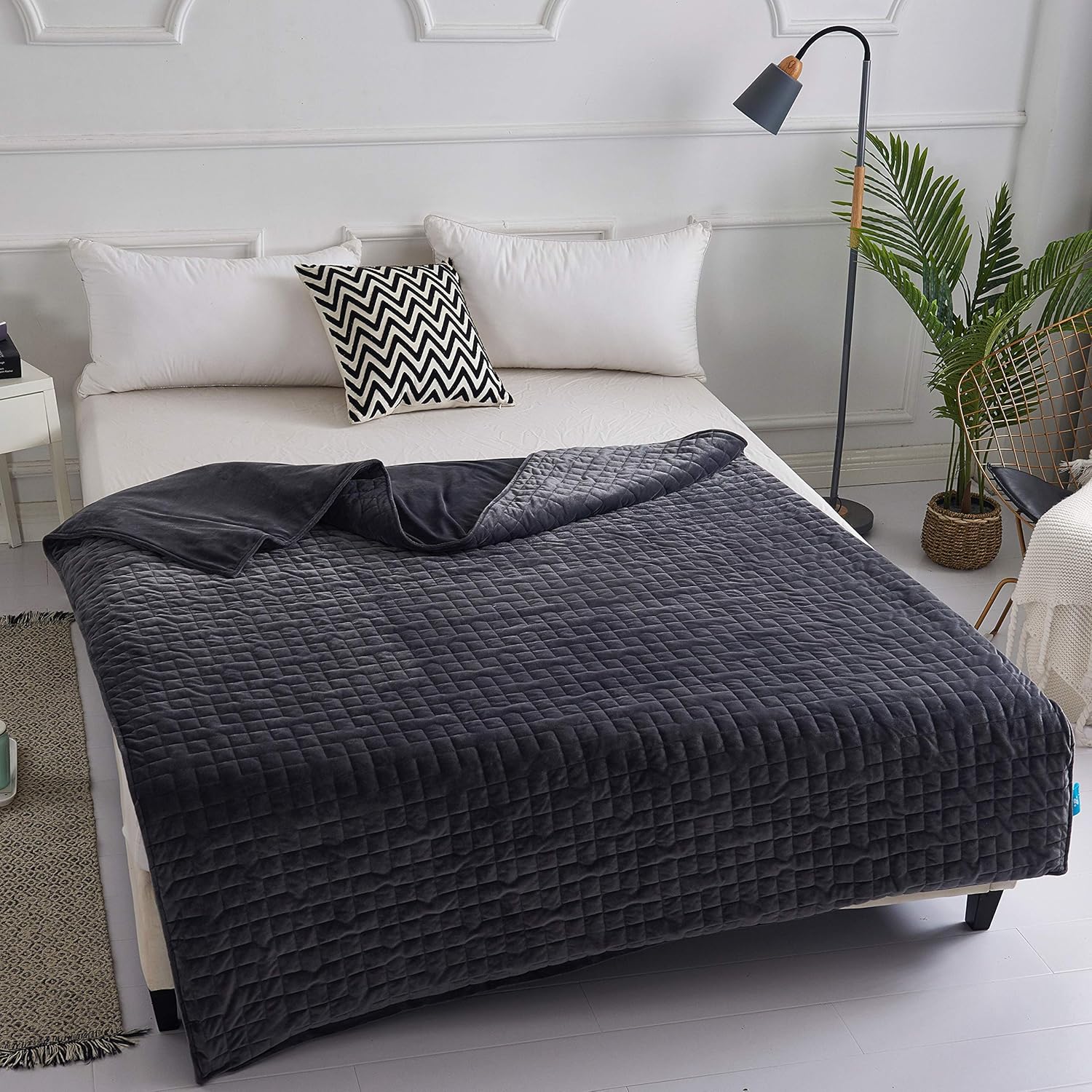 Amazon.com: COOLZEN Ultra-Cooling Weighted Blanket 25 lbs & Removable