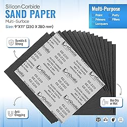 2000 Grit Sandpaper Sheets, 50-Pack, 9x11 in