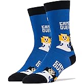 ooohyeah Men's Novelty Crew Socks for Adult Humor, Funny Saying Crazy Silly Socks, Cool Casual Socks