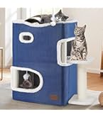 Amazon.com : YITAHOME 2-Tier Cat House, Indoor Cat Cave Bed