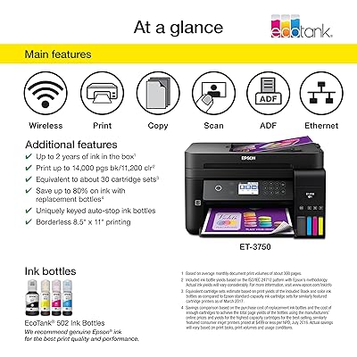 epson ecotank printer 3750