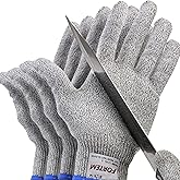 FORTEM Cut Resistant Gloves, 4x, Level 5 Protection Cutting Gloves For Oyster Shucking, Kitchen Work, Food Grade
