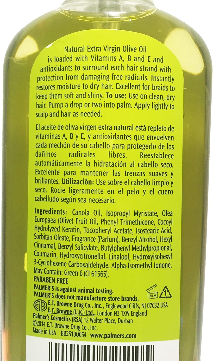 Palmers Olive Oil Hair Conditioner Spray - 5.1 Oz, No Color, 150 ml (Pack of 1) - Image 3