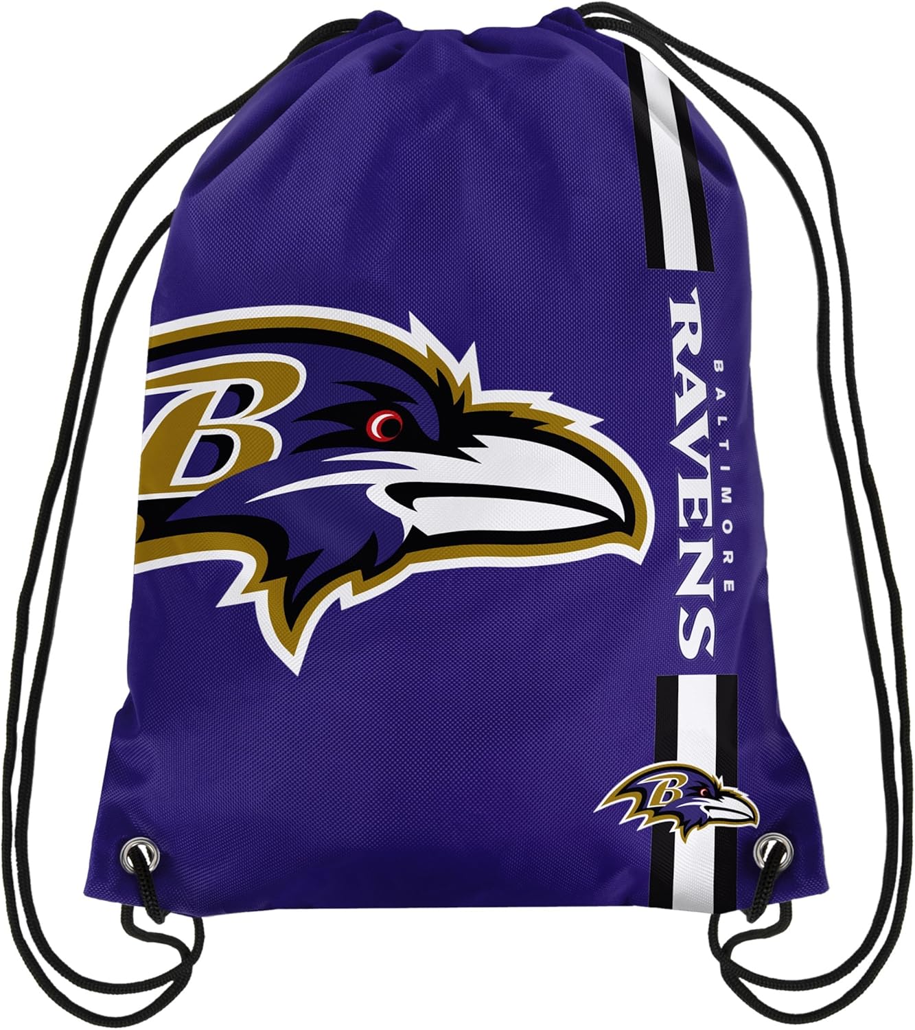 NFL Baltimore Ravens 2015 Drawstring Backpack, Purple/Black, Drawstring