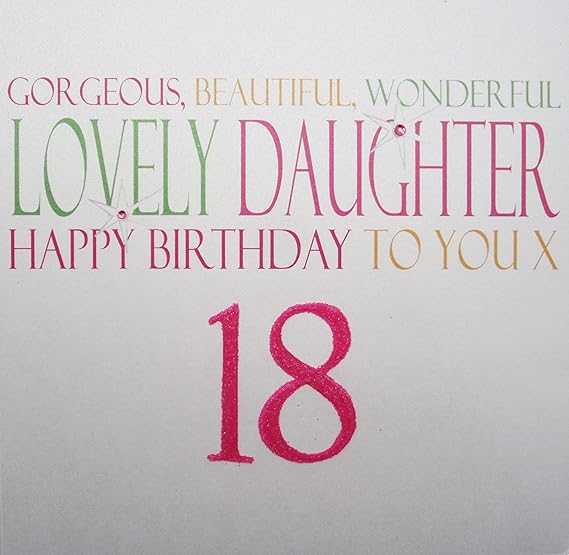 WHITE COTTON CARDS Code N2118 Beautiful Wonderful Daughter