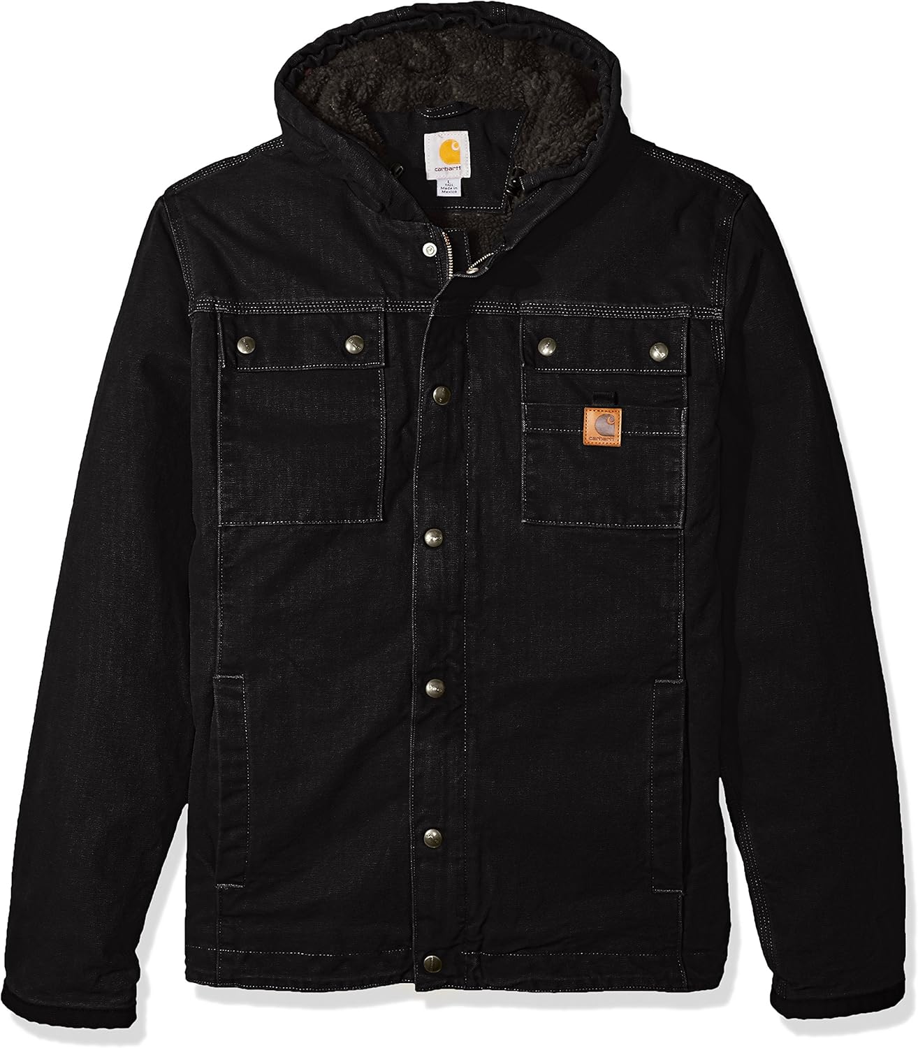 Carhartt Men's Big & Tall Bartlett Jacket, Black, Large