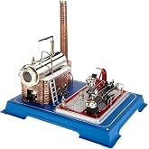 Wilesco 16 &ndash; Steam Engine D16 250 ml Tank Capacity, incl. Safety Valve and Dom Pipe.