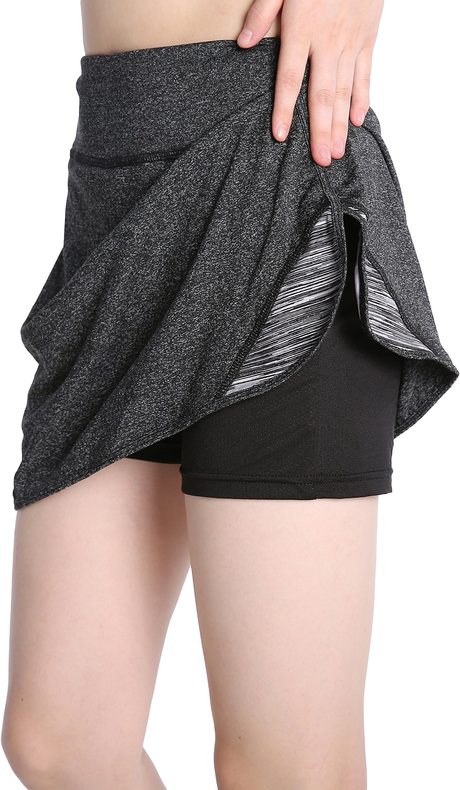 EAST HONG Women's Tennis Golf Skirts Lightweight Active Athletic Skort Workout Skirts with Inner Shorts