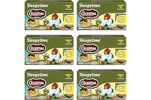 Celestial Seasonings Sleepytime Herbal Tea, Caffeine Free, 20 Tea Bags Box (Pack of 6)