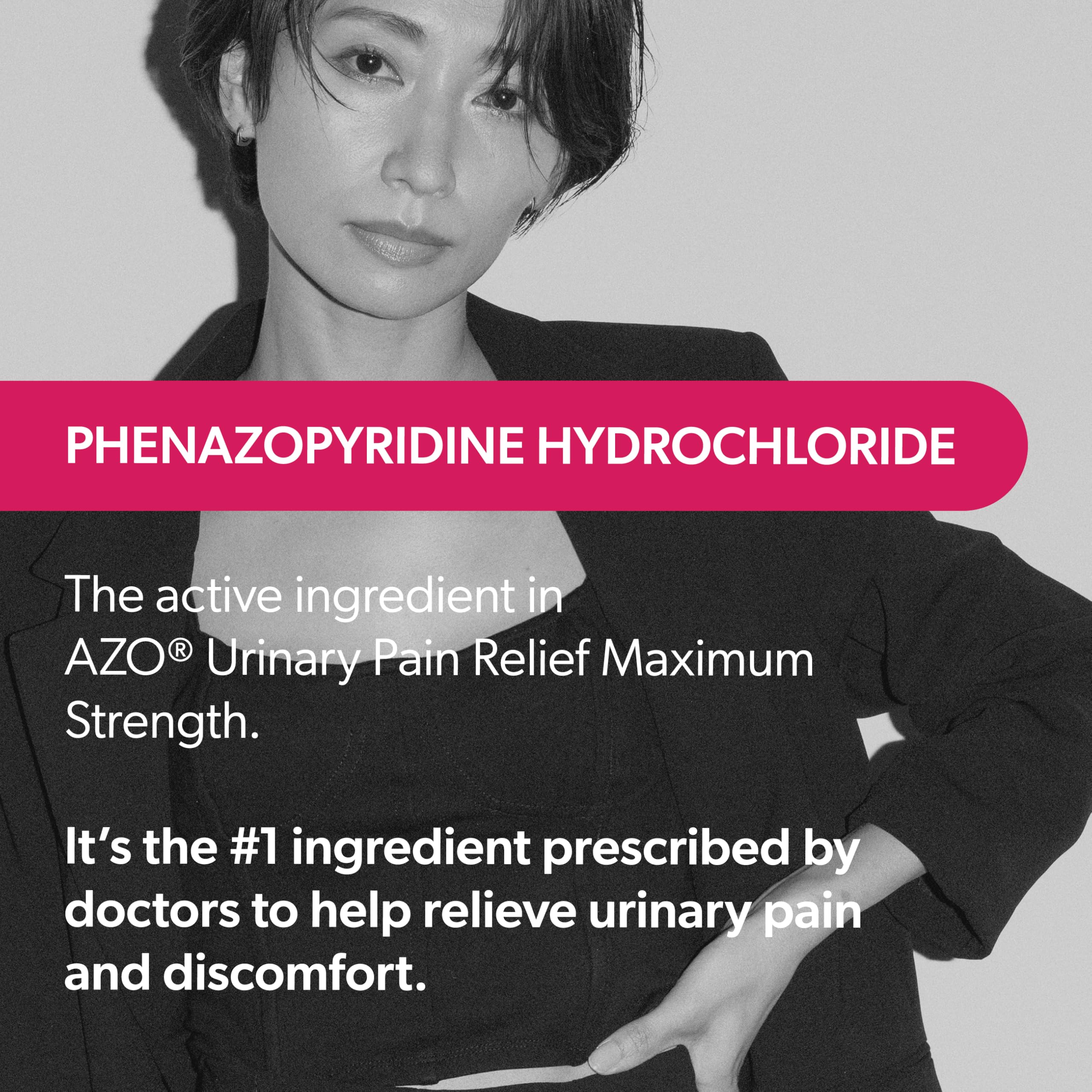 AZO Urinary Pain Relief Maximum Strength, Fast relief of UTI Pain, Burning & Urgency, Targets Source of Pain, #1 Most Trusted Brand, 24 Tablets